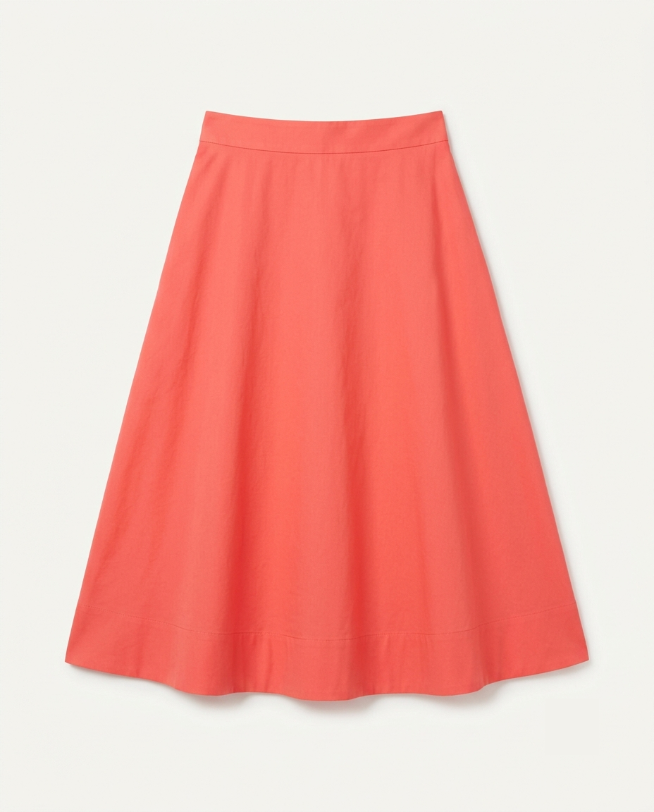 A-Line Midi Skirt