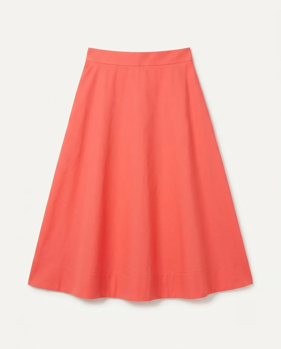 A-Line Midi Skirt